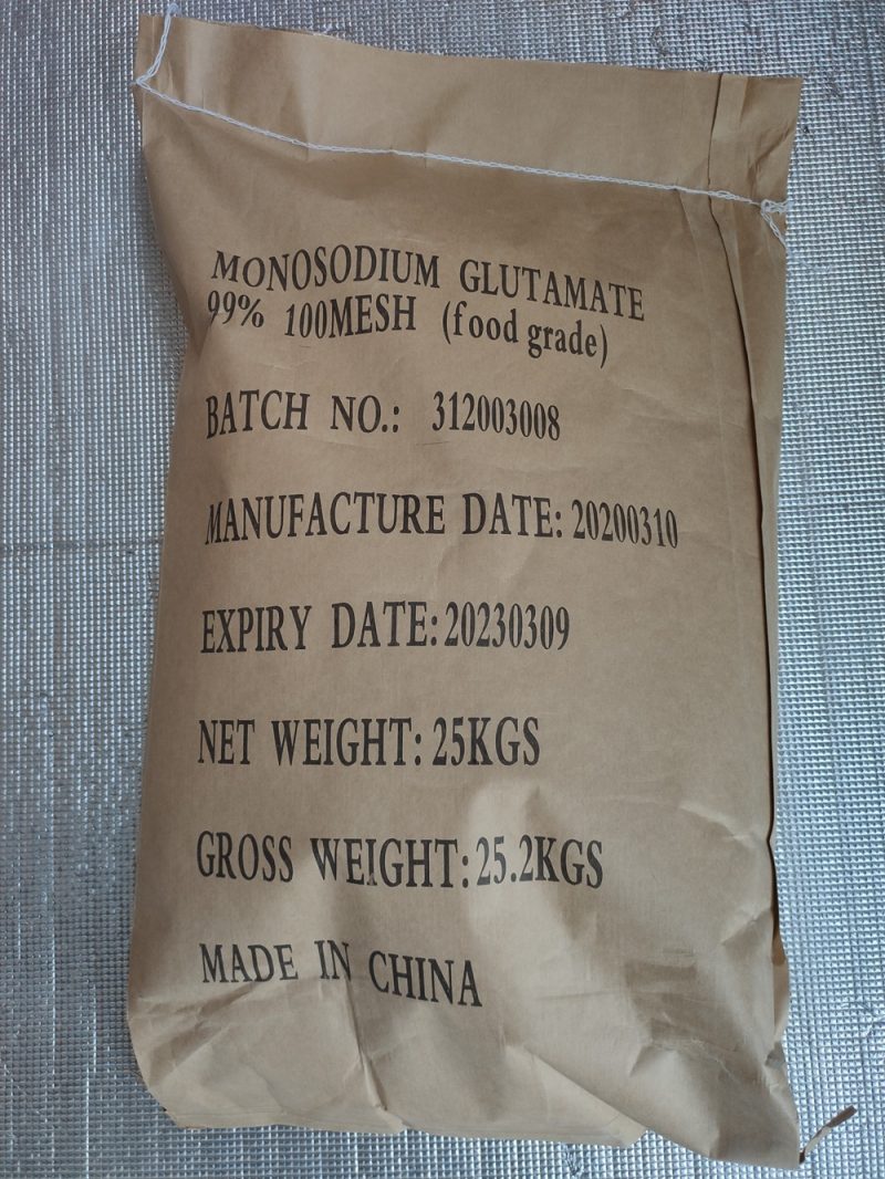 MSG/MONOSODIUM GLUTAMATE 25kg