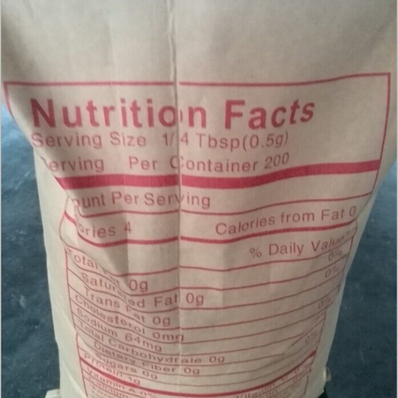 MSG/MONOSODIUM GLUTAMATE 25kg